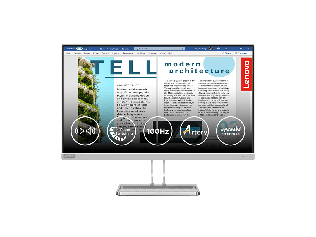 Lenovo L27I-40 68.58 cm (27 inch) Full HD Flat Panel Monitor in Qatar Lenovo L27I-40 68.58 cm (27 inch) Full HD Flat Panel Monitor in Qatar
